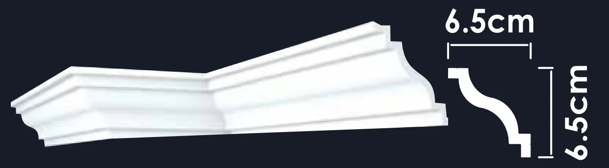 Dakfo A10-065 polystyrene cornice