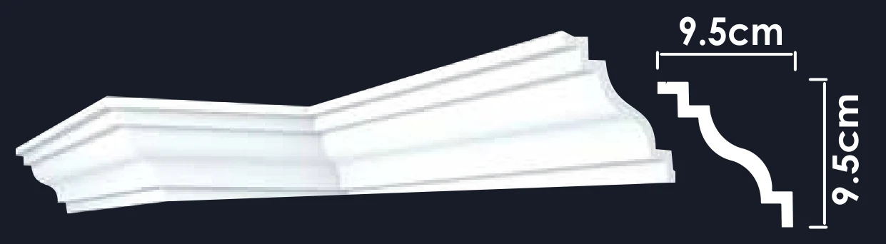 Dakfo A10-095 polystyrene cornice