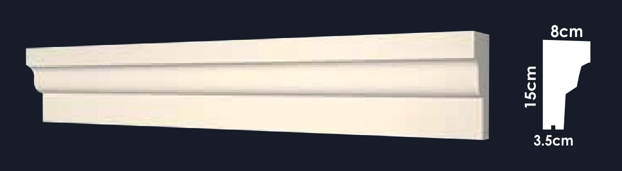 Dakfo DE-10 polystyrene cornice