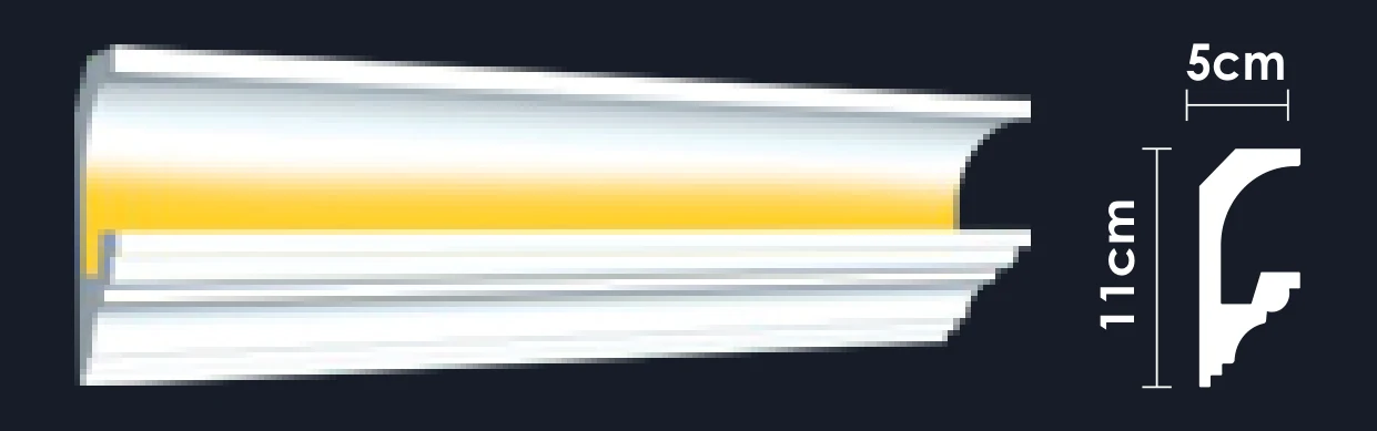 Dakfo L-05 polystyrene cornice