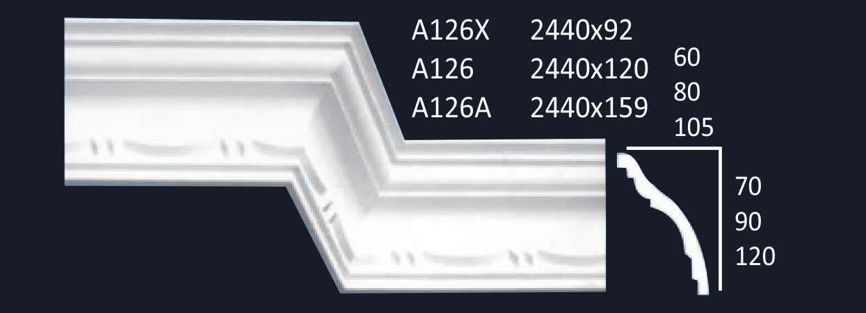 Dakfo A126 P.O.P cornice